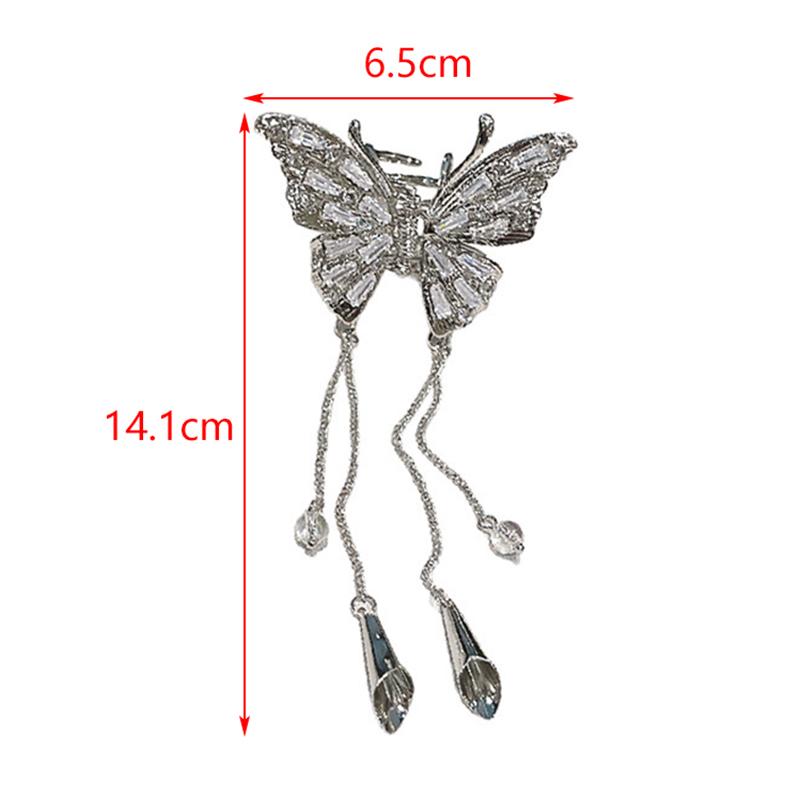 Милые кисточки для волос в виде бабочки для женщин и девочек, элегантные простые заколки-акулы, изысканные кавайные аксессуары для волос, подарки