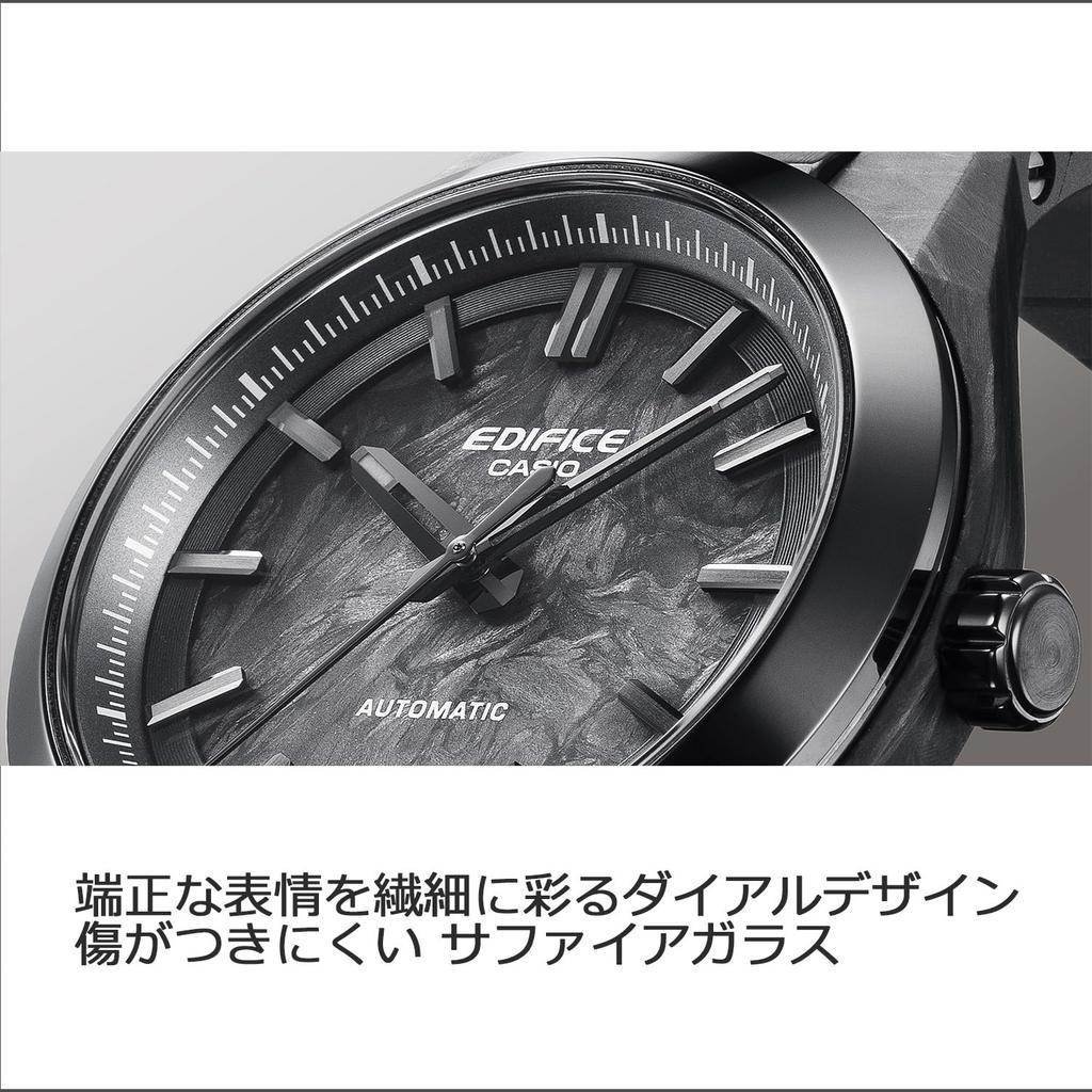 Механические часы-автомат Casio Edifice с антимагнитным сапфировым стеклом, EFK-100XPB-1AJF, мужские, черные