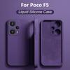 Чехол Poco F5 F 5 PocoF5, роскошные квадратные жидкие силиконовые чехлы для телефонов Xiaomi Poco F5 F 5 PocoF5 Pro, полная защита, мягкий чехол