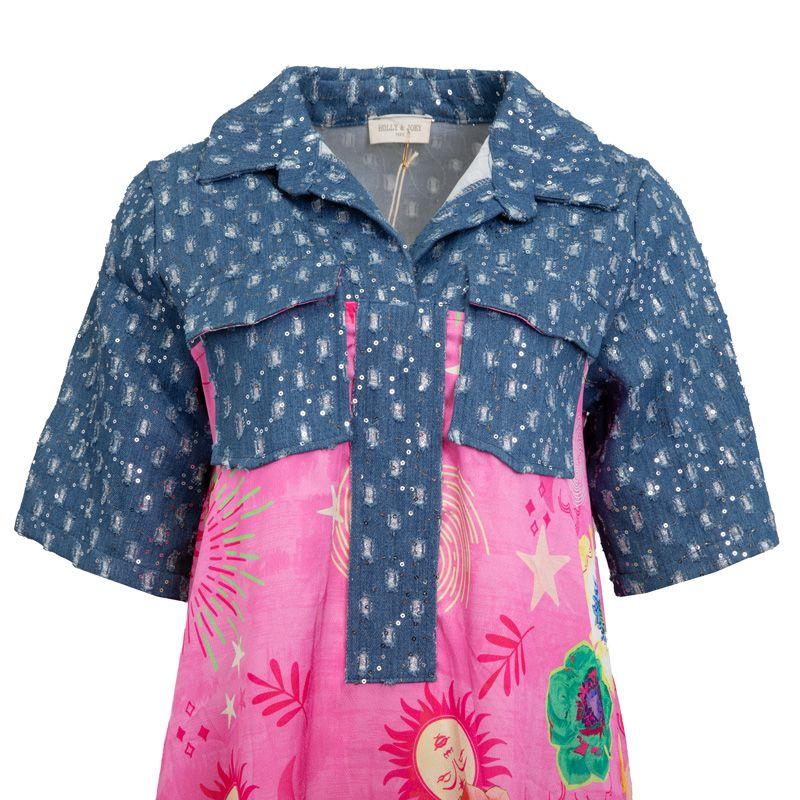 Robe longue à fleurs didi jean avec pois Femme HOLLY AND JOEY