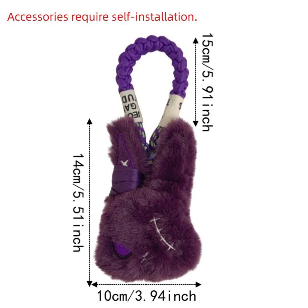 Gothic Phone Case Strap Soft Halloween Bag Charm Kawaii Rabbit Pendant Key Accessory