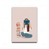 Funny Girl Reading Cocktail Coffee Posters Coffee Art Print Nordic Wall Art Canvas Painting Pictures Kitchen Cafe Bar Home Decor