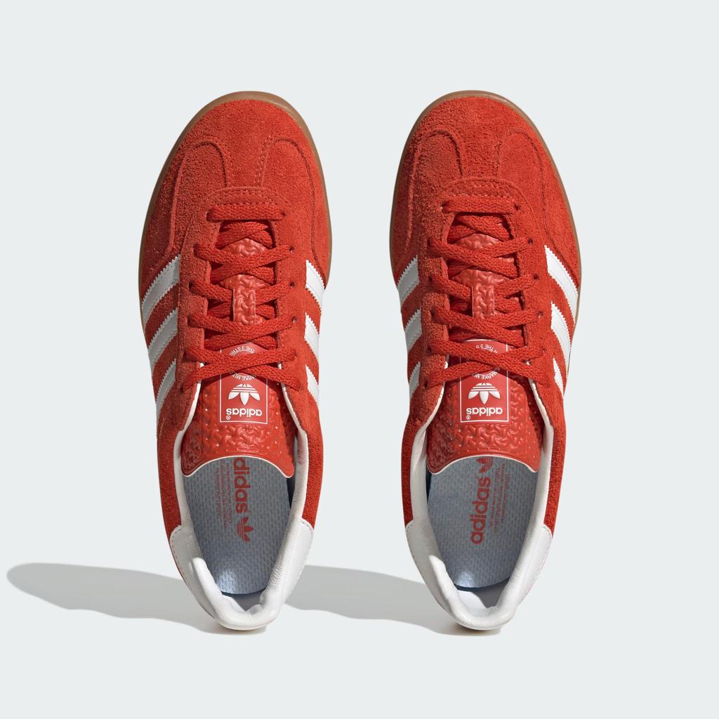HQ8718 adidas Gazelle Indoor Ярко-оранжевый с коричневой подошвой (Женский)