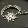 Unisex Vintage Sun Moon Pendant Metal Chain Necklace Jewelry Charms Suspension Trinket