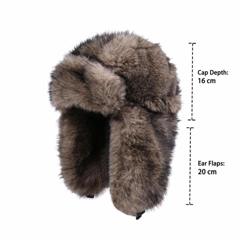 Thick Plush Bomber Hat Fluffy Earflap Hat Fashion Ushanka Hat For Women Men