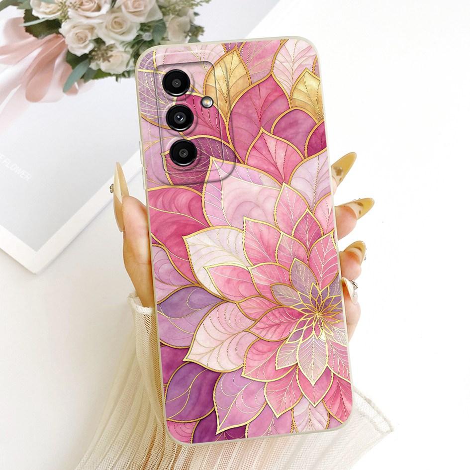 Чехол для Samsung Galaxy F13 Cover SM-E135F с милым мультяшным котом и кроликом, мягкий силиконовый чехол для телефона Samsung F14 F15 Galaxy F14.