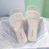 Мода Большие размеры 35-43 Женская летняя верхняя одежда 2024 года Pearl Water Diamond One word Beach Sandals Женские повседневные сандалии