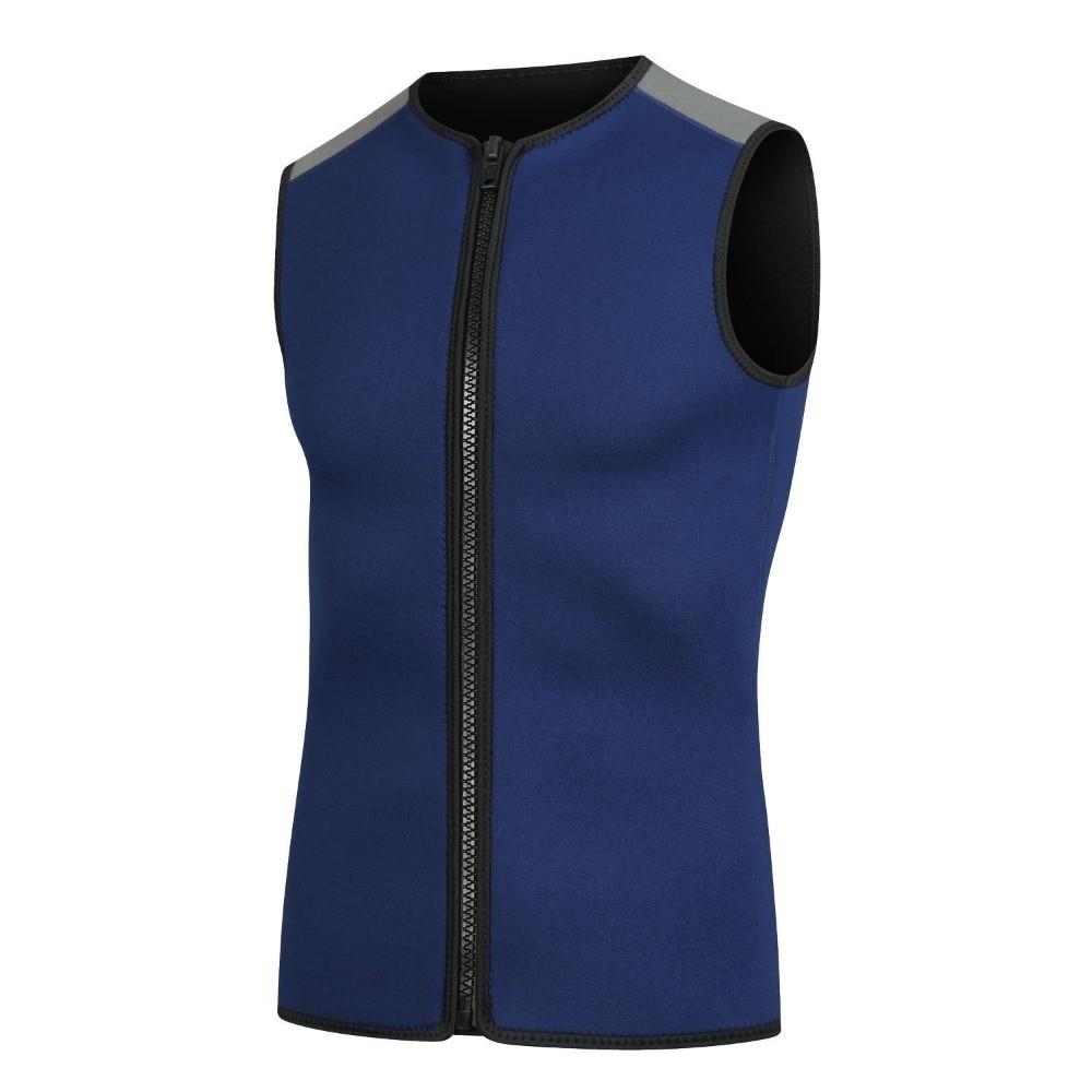 Navy Blue Neoprene Vest 3MM Thermal Wetsuit Vest Stylish Sleeveless Wetsuit Top for Men Women