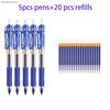 Набор из 25 сменных гелевых ручек 0,5 мм, черного/красного/синего цвета, большой емкости, шариковая ручка, сменные стержни, стержень для школы, офиса, работы