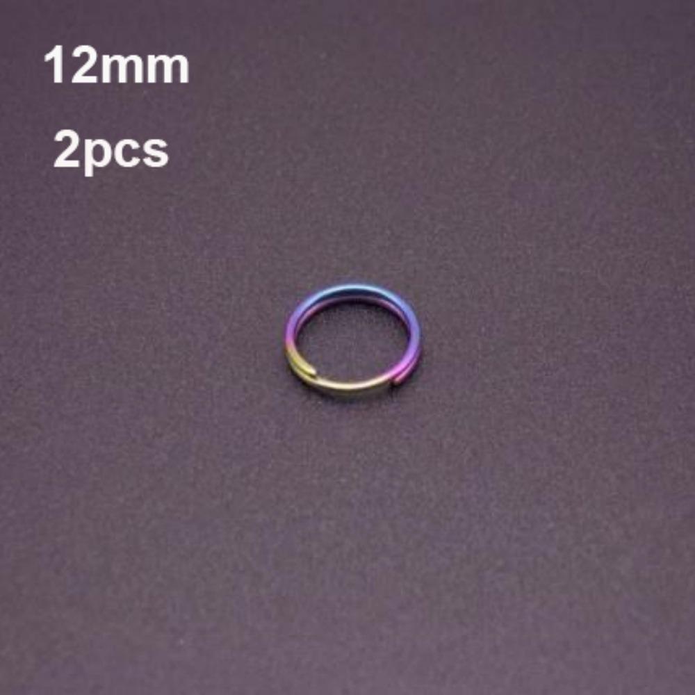 2 шт. Разных размеров Титановый сплав EDC Брелок для ключей Портативный держатель для ключей Кемпинг Путешествия Подвесной инструмент