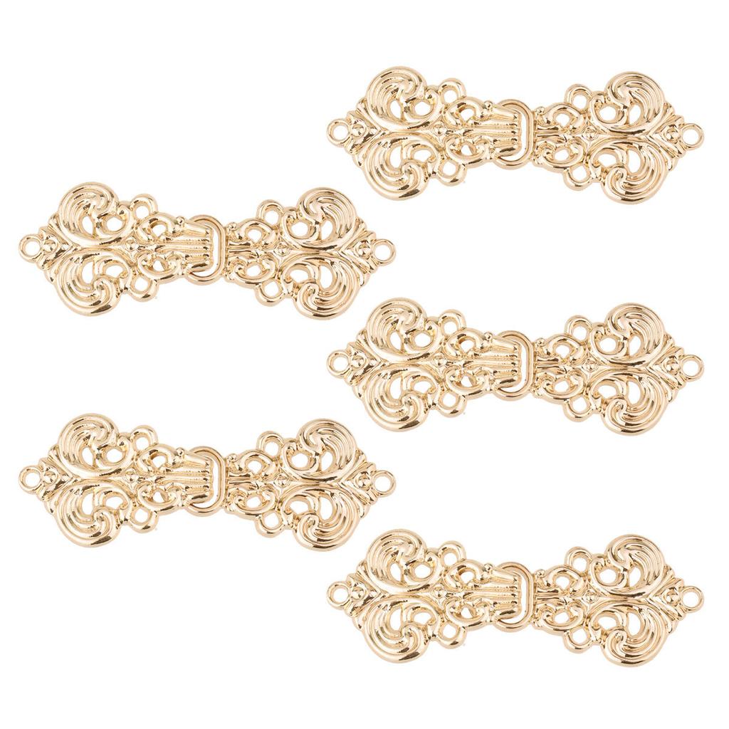 5 пар застежек для одежды, накидки, застежек, декоративный завиток, цветок, китайский узел, пуговица, зажим для кардигана