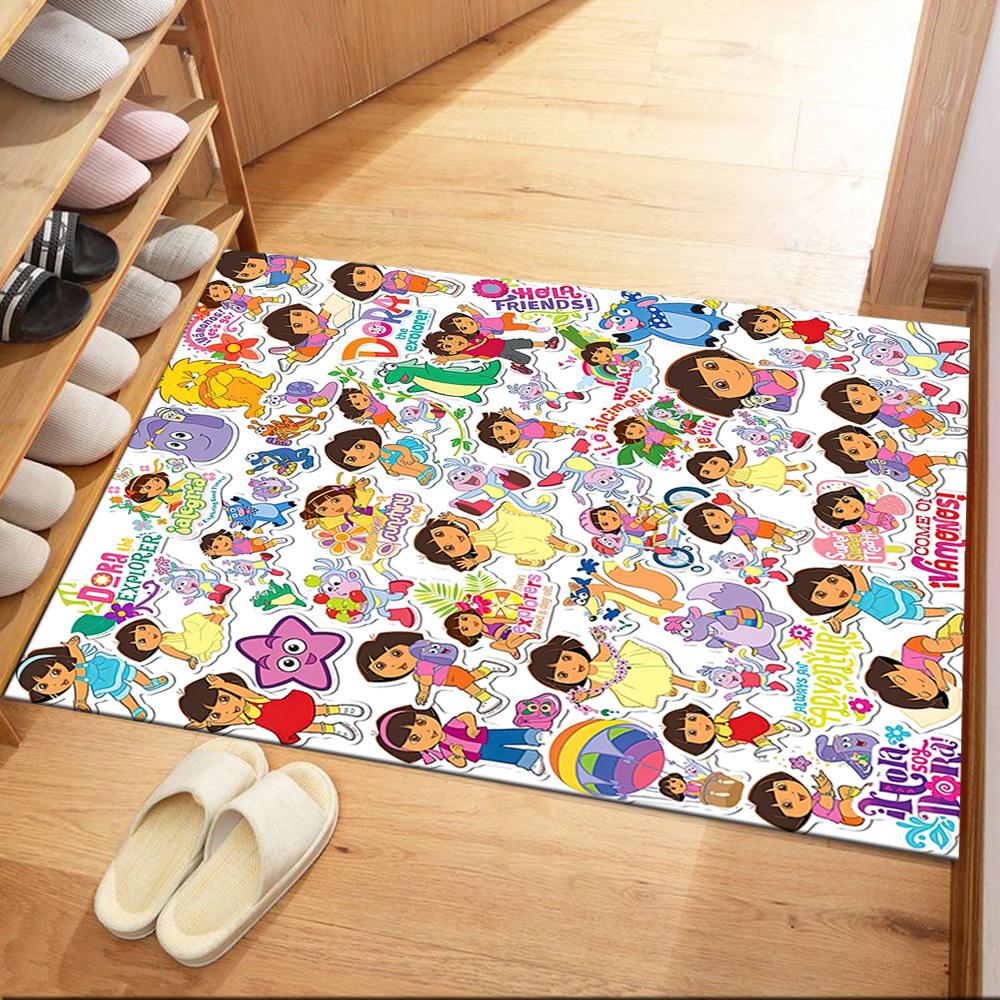 Dora Explorer Area Rug Perfect for Study room Dining Room Dormitory Living Rooms Antislip Carpet Anime Office Decor Birthday/Christmas Gift