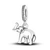 Подходит для браслета, инкрустированные цирконовыми бусинами, подвески из серебра 925 пробы в форме сердца, красочные висячие подвески, браслет, ювелирные изделия