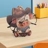 Cartoon Pig Glasses Frame Cute Animal Glasses Frame Sunglasses Display Stand Hand Carved Home Wooden Decoration 3D