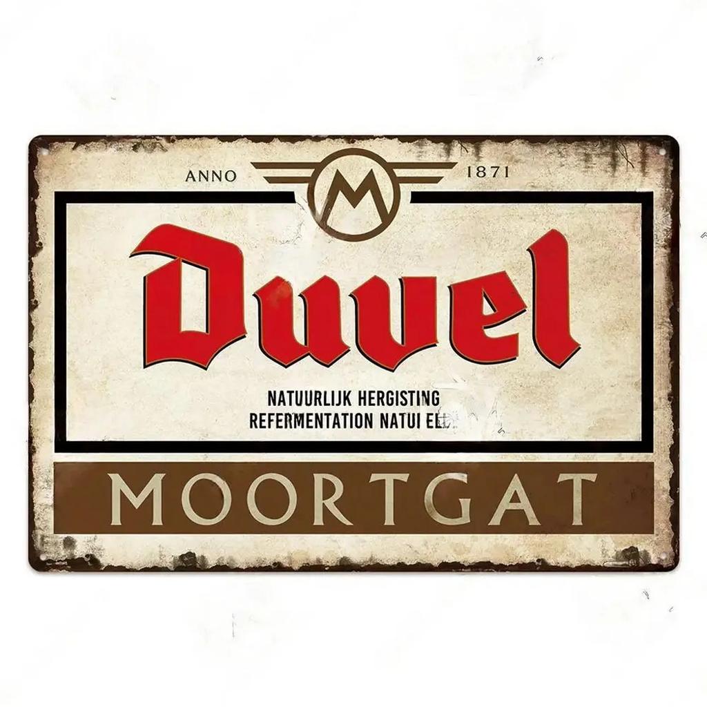 Vintage Rum Chouffe Metal Signs Plaque Plate Retro Wall Art Posters for Man Cave Bar Pub Clubs Cafe Iron Painting Decoration