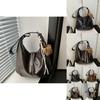 Fashionable Pu Large Capacity Vintage Melard Crossbody Tote Bag For Daily Use