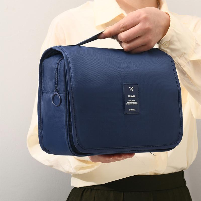 Hot-Selling Hook Wash Bag Portable Handheld Makeup Bag Foldable Dry-Wet Separation Wash Bag Travel Business Trip Storage Bag
