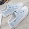 Sneakers Canvas Shoes for Women Fashion Solid Superstar Hook Loop Vulcanize Shoes
