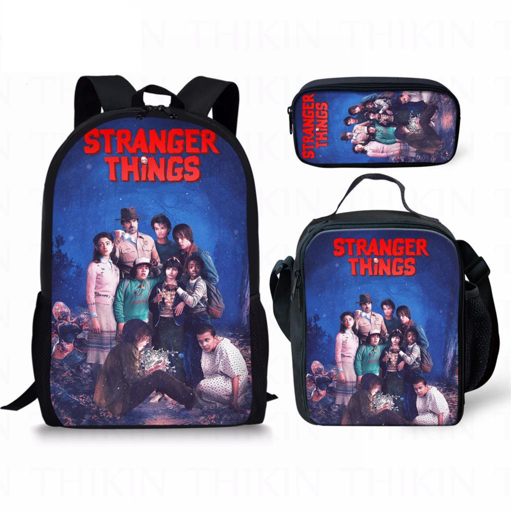 Набор: Рюкзак и Пенал Stranger Things 3 Для Ежедневного Использования Из Нейлонового Материала