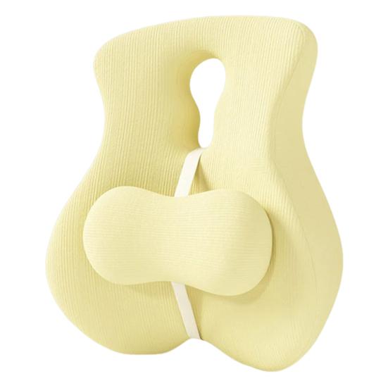 Подушка для поддержки спины Подушка для поясничной поддержки из пены с эффектом памяти Поддержка спины для стула с регулируемым ползунком для офисного стула Стул для компьютерного стола