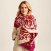 Tassel Design Blanket Scarf Floral Jacquard Winter Shawl Elegant Pashmina Shawl  Outdoor Use