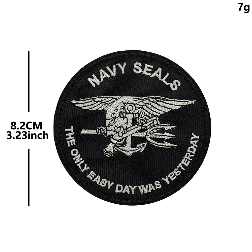 Вышитая нашивка на липучке Navy SEALs для зарубежных клиентов