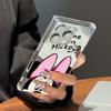 Прозрачный квадратный чехол-трубка для защиты задней панели для iPhone 12 11 14 Pro Max 13 15 Plus 16 ProMax с рисунком Минни