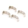 4Pcs T8 Fluorescent Tube Lamp Holder Bracket Clips Socket Silver