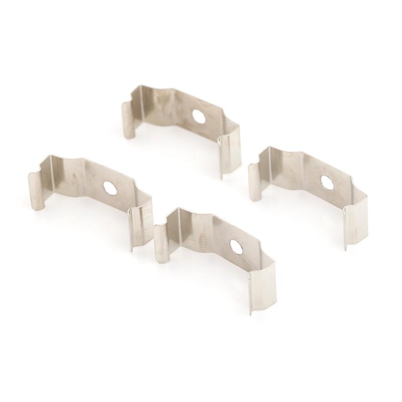 4Pcs T8 Fluorescent Tube Lamp Holder Bracket Clips Socket Silver