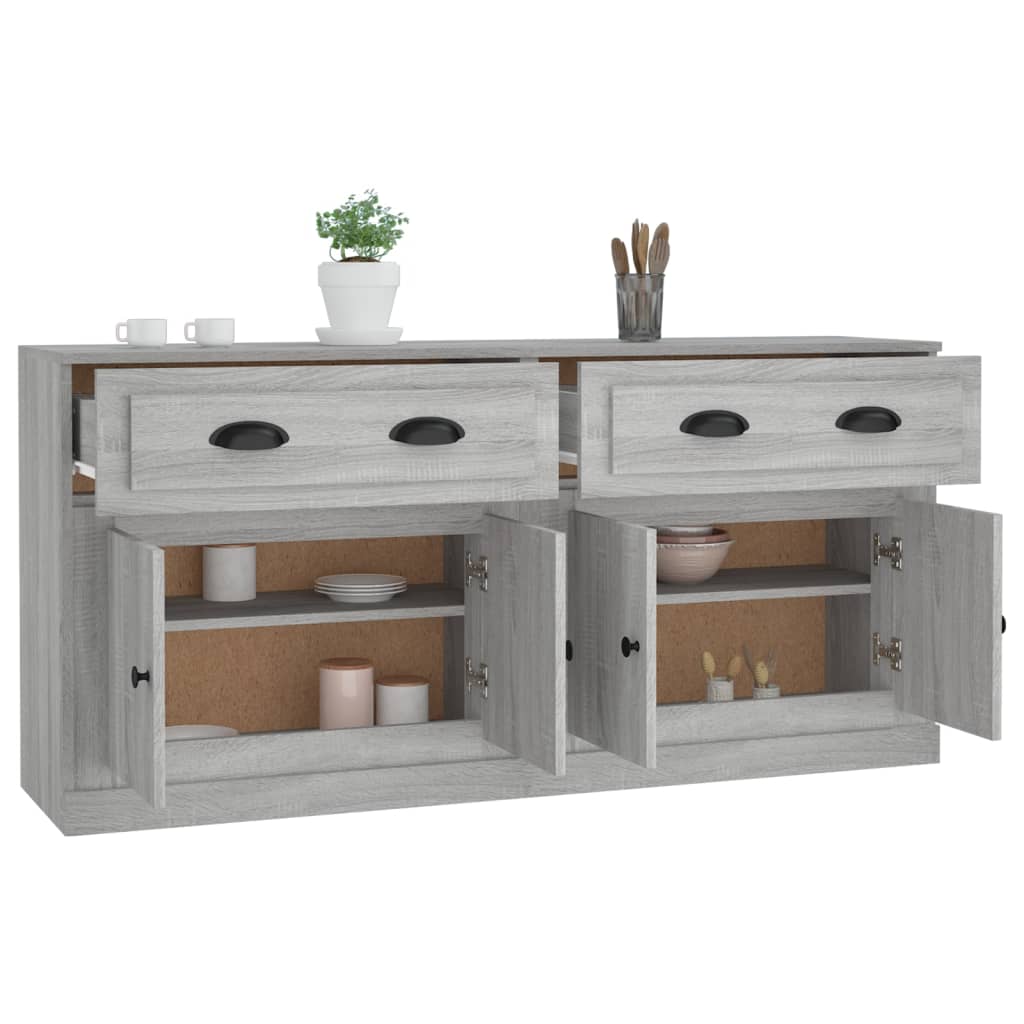 Sideboards 2 pcs Grey Sonoma Particleboard
