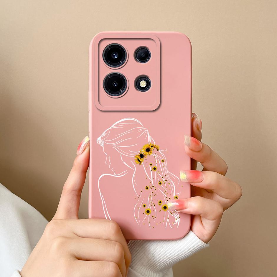 Case For Infinix Note 30 4G Fashion Girl Pattern Shockproof Cover For Infinix Note 30 5G Infinix Note30 Pro Silicone Phone Funda
