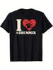 Dad Set Essentials I Love Drummer Heart Drum Couple Girlfriend Boyfriend T-Shirt