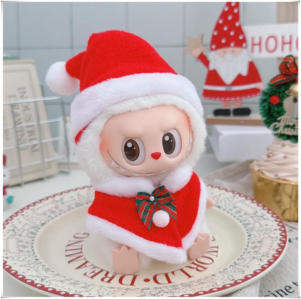 10cm & 15cm Labubu Doll Christmas Outfit: Tree Shawl and Hat