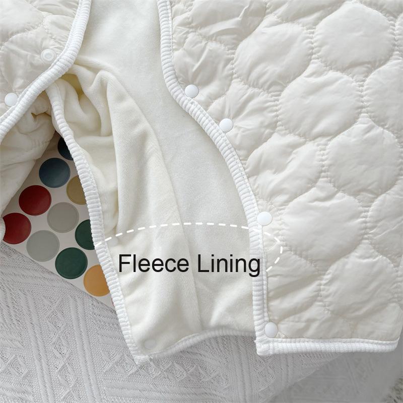 Bear Baby Winter Jumpsuit Scarf Autumn Toddler Outfit Set Fleece Newborn Romper for Boys Girls Clothes Infant Onesie