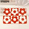 Irregular  Flower Carpet Living Room Carpet Bathroom Floor Mat Bedroom Bedside Carpet