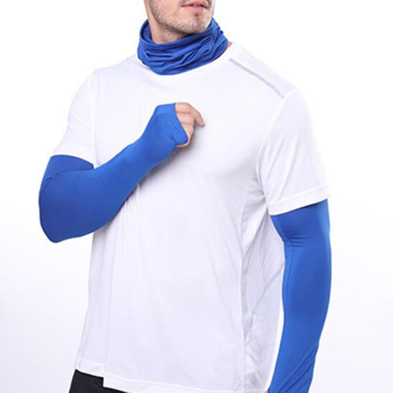 2 шт./комплект летний солнцезащитный рукав и шарф комплект Ice Silk хорошая воздухопроницаемость быстросохнущий пылезащитный защитный щиток для лица унисекс велосипедные нарукавники