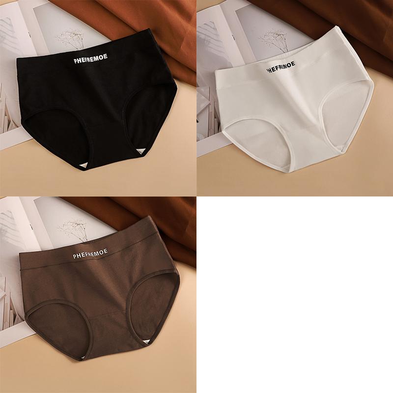 1/3 PCS Low Waist Cotton Underwear Women's Abdomen Control Briefs Girls Triangle Shorts Comfortable Panties