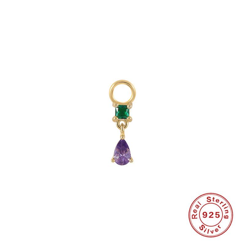 Серьги-шармы из стерлингового серебра S925, подвеска-шарм, серьги-подвески, аксессуары для серег, серьги для работы, подвеска-серьга, женские