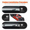 Black ABS Tailgate Screw Protection Cover Trim For Toyota Prado LC250 2024+