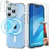 Protective Case - BOOLING - for iPhone 15 Pro Max - Transparent - Rigid - Magnetic Circle