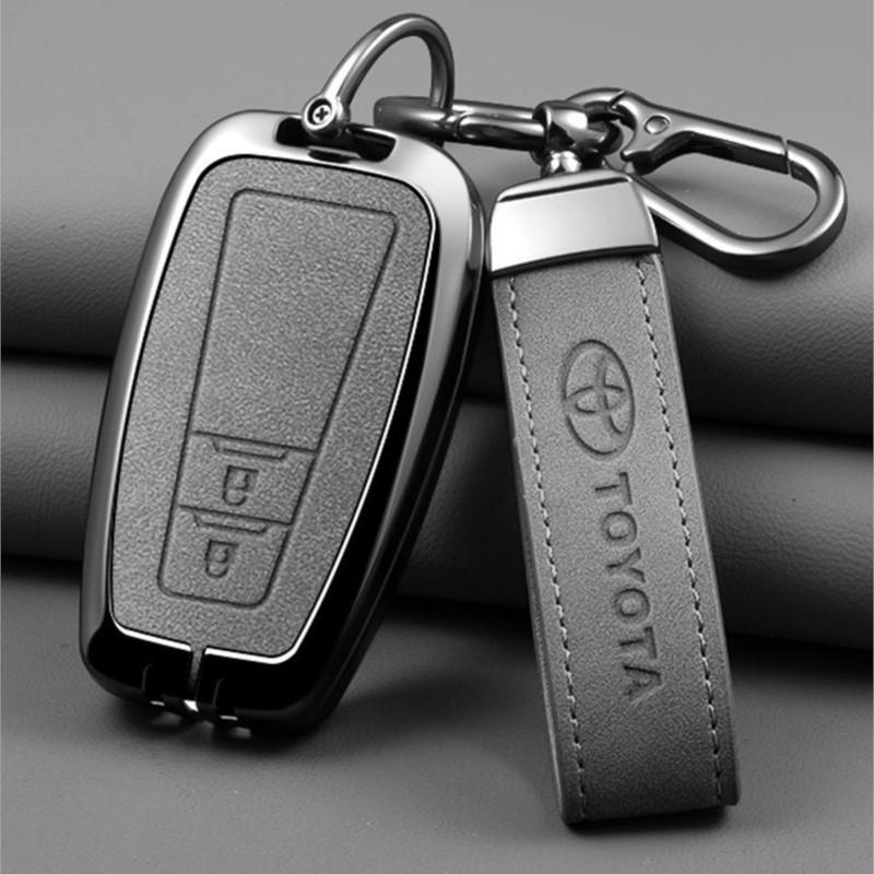 Кожаный чехол-оболочка для умного автомобильного пульта-ключа Toyota Avalon Camry RAV4 Prius CHR C-HR Corolla Land Cruiser Prado Брелок