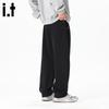 Fingercroxxit Men's High-Street Curved Leg Sweatpants