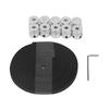 Aluminum Alloy 20 Tooth Synchronous Wheels Rubber 6mm Timing Belt Kit for CNC 3D Printer