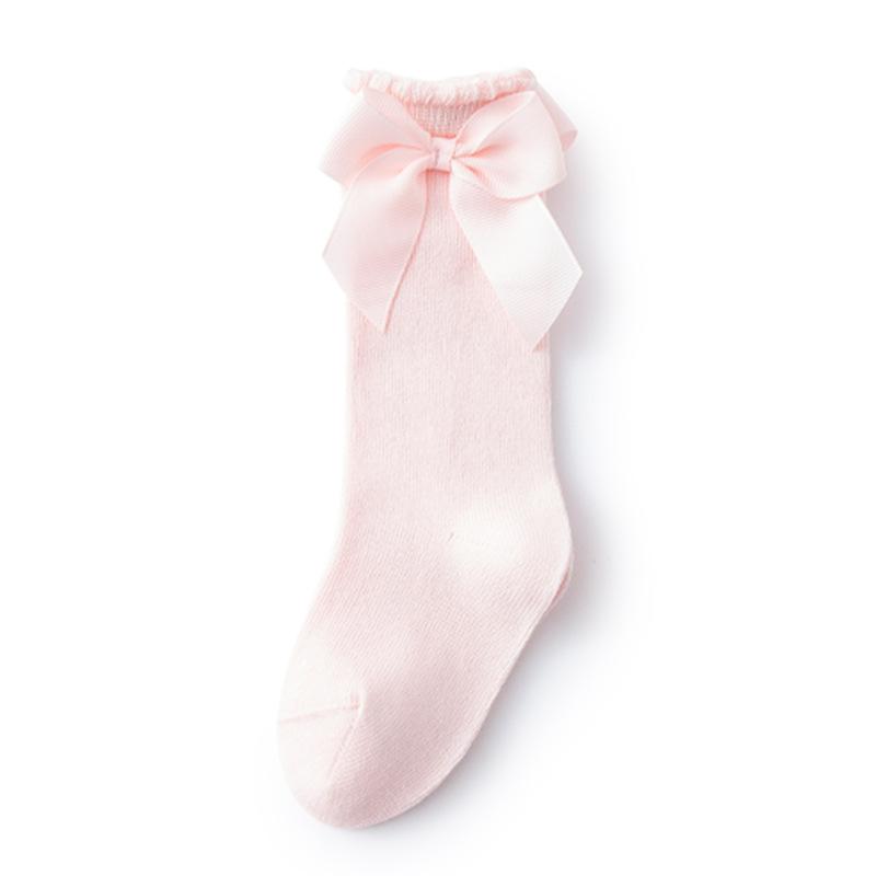 Baby Accessories New Girls' Socks Spring Summer Bow Princess Mother Kids Socks  Korean Children's Cotton Floor Socks