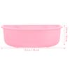 Hanging Plastic Pet Bowl Sturdy Cat Dog Cage Feeder Smooth Surface Food Water Container Hanging Pet Bowl Puppy Feeder