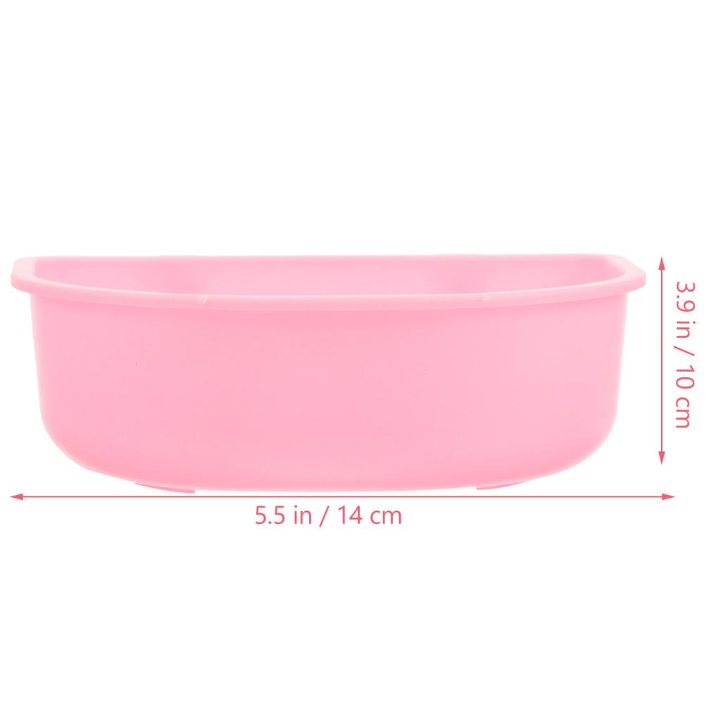 Hanging Plastic Pet Bowl Sturdy Cat Dog Cage Feeder Smooth Surface Food Water Container Hanging Pet Bowl Puppy Feeder