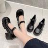Women Pumps Fashion Mary Jane Shoes Platform Vintage College Style Lolita Shoes Black High Heels Shoes Women Zapatos De Mujer