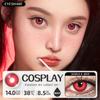 Eyeshare 1 Pair Red Cosplay Contact Lenses for Eyes Halloween Eye Makeup Lens Crazy Cosplay Party Accessories