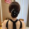 Cloth Flower Hair Clip Flexible Lazy Hair Curler Fashion Hair Bun Roller  Women Girls