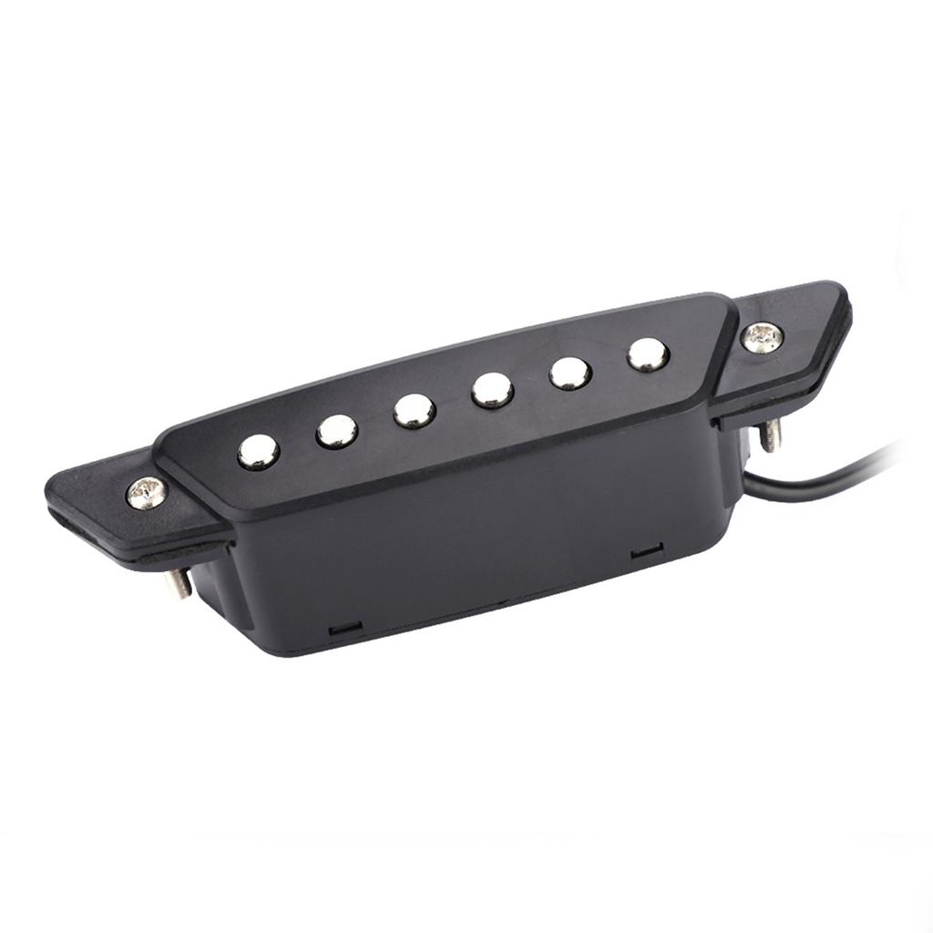 Magnetic Soundhole Pickup for Acoustic Guitar with End Pin Buckle